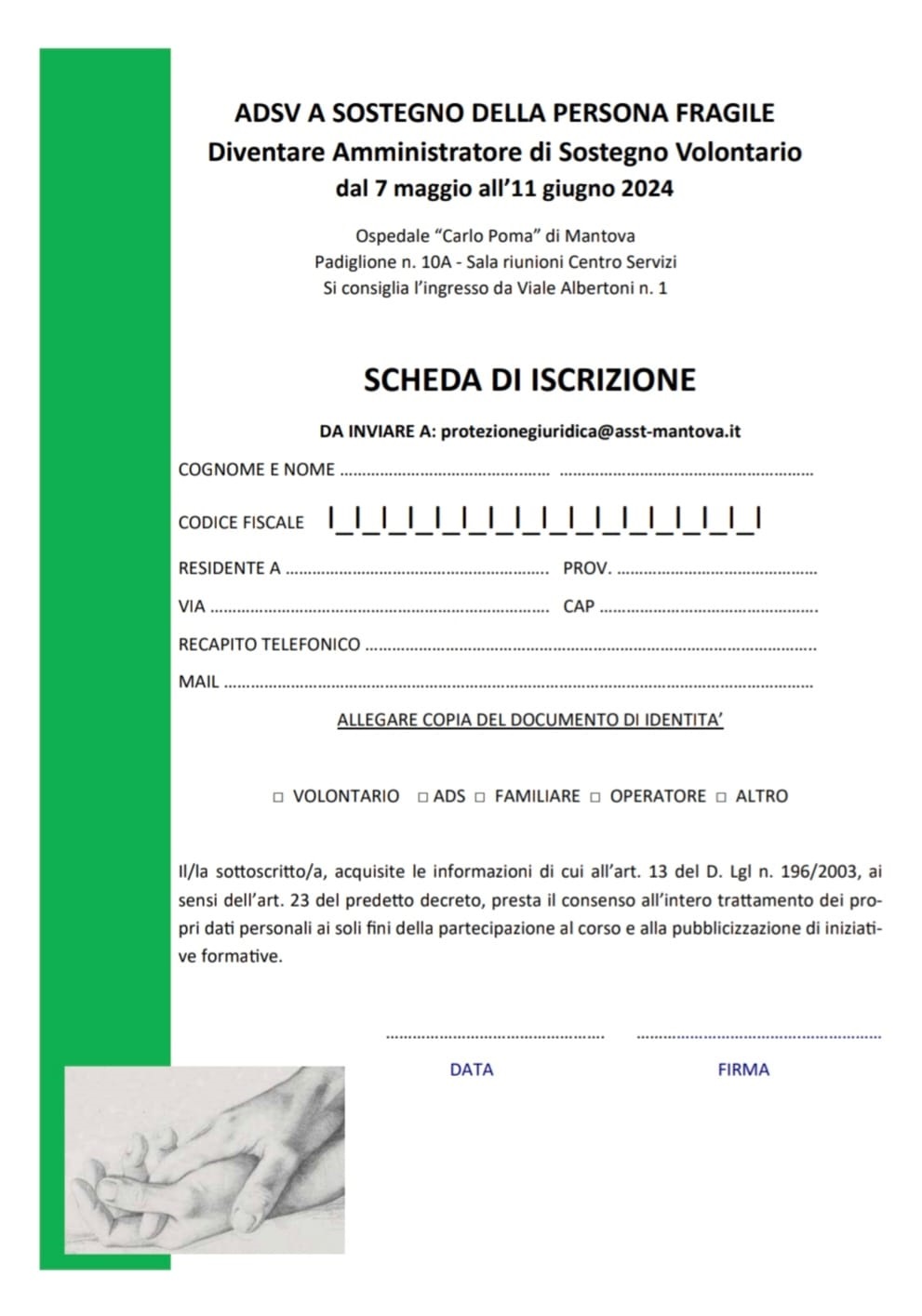 Corso di formazione per Amministratore di Sostegno Volontario